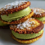 Matcha Coconut Ice Cream Sandwiches