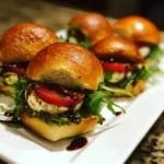 Mini Caprese Pesto Sliders