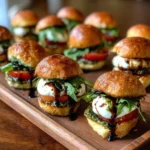 Mini Caprese Pesto Sliders