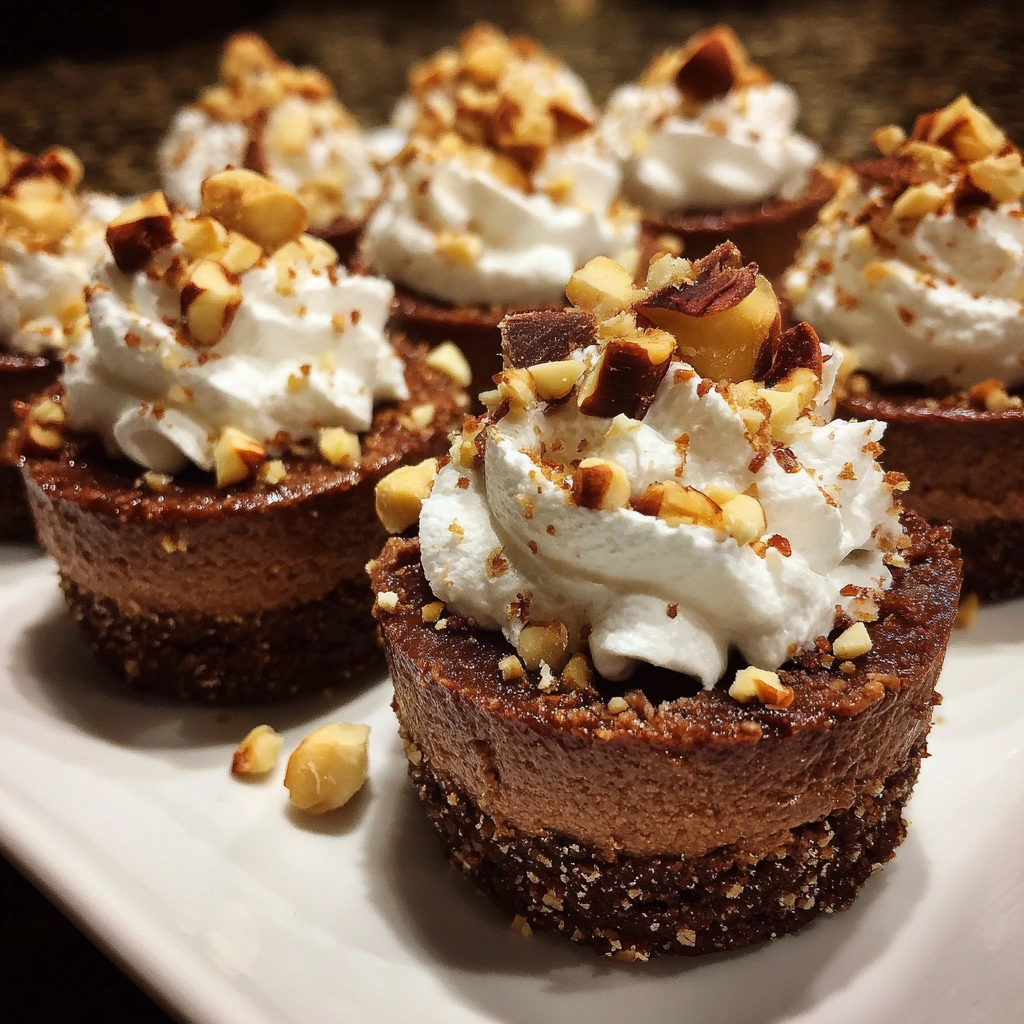 Mini Chocolate Hazelnut Cheesecake Bites