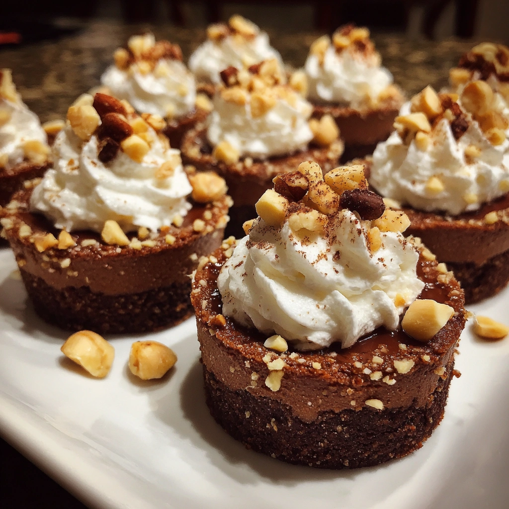 Mini Chocolate Hazelnut Cheesecake Bites