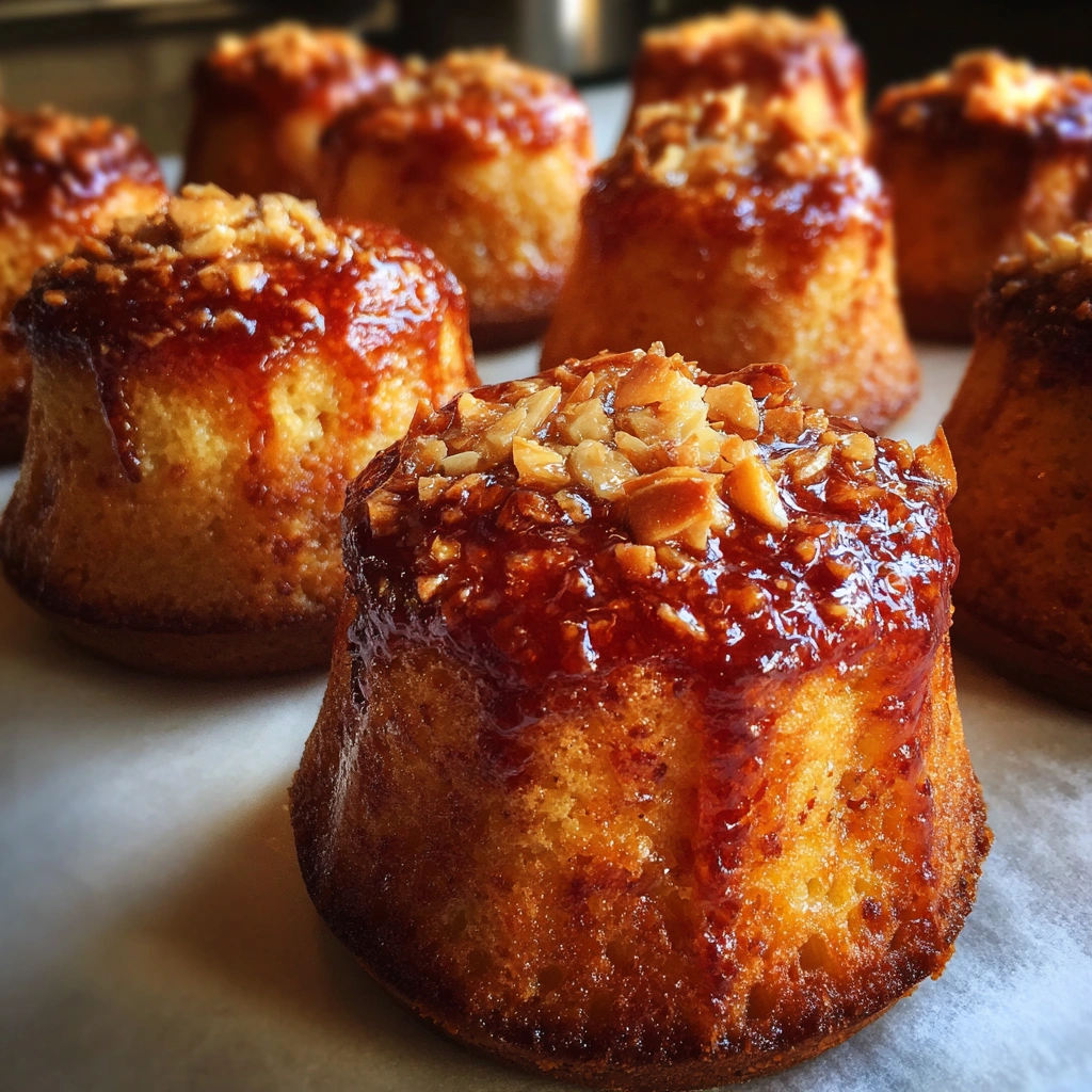 Mini Nectarine Almond Snack Cakes