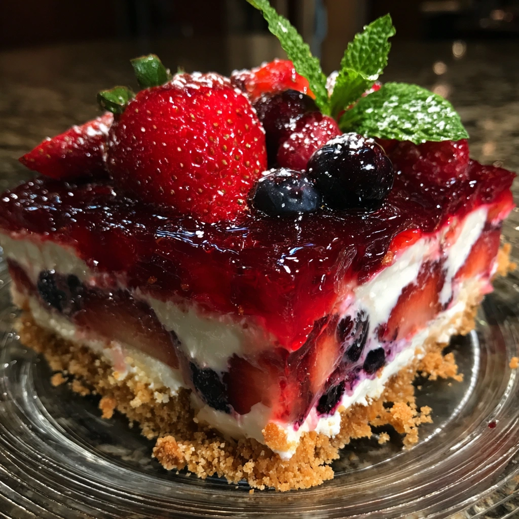 No Bake Berry Dessert Lush