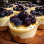 No-Bake Blueberry Lemon Cheesecake Cups
