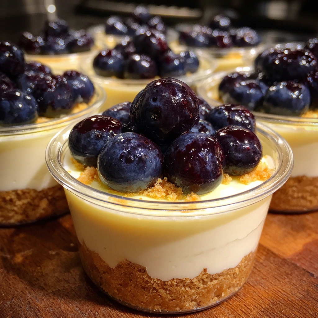 No-Bake Blueberry Lemon Cheesecake Cups