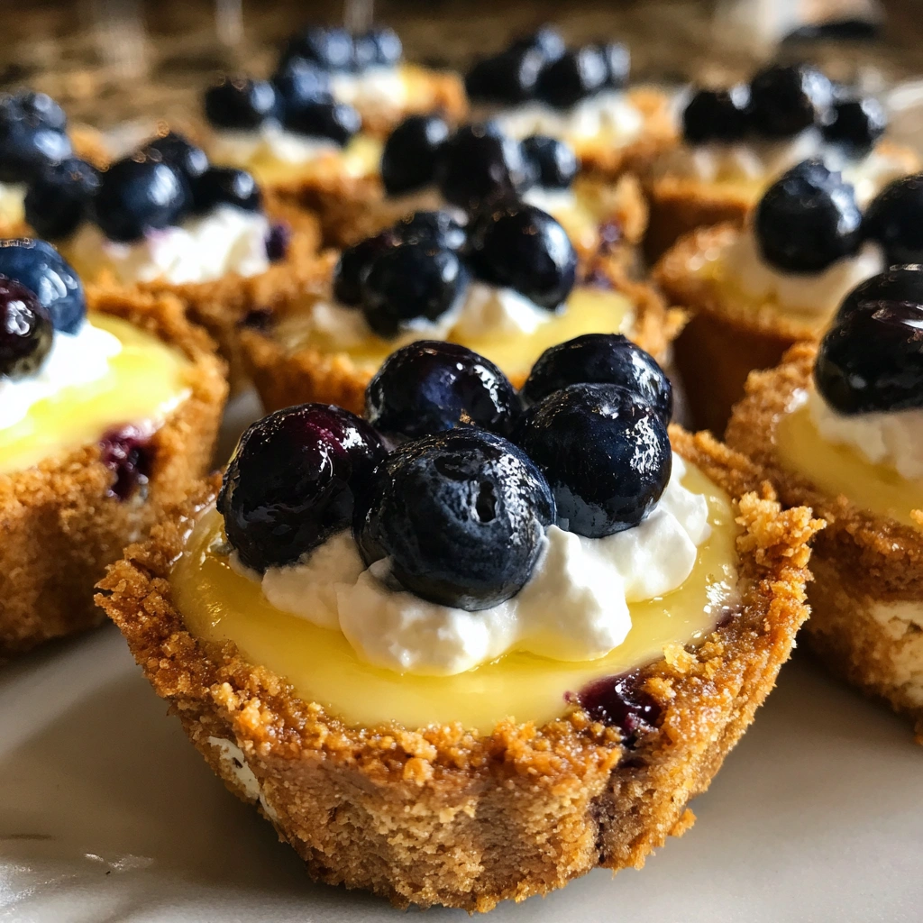 No-Bake Lemon Blueberry Cookie Cups