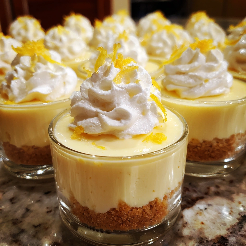 No-Bake Lemon Cheesecake Mousse Cups