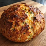 No Knead Jalapeño Cheddar Bread