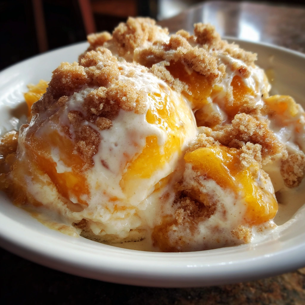 Peach Cobbler Ice Cream