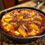 Peach Cobbler Pancake Bake