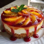Peach Melba Ice Cream Tart