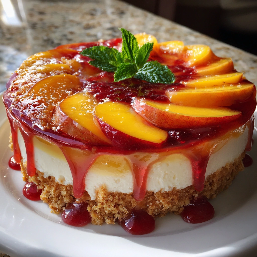 Peach Melba Ice Cream Tart
