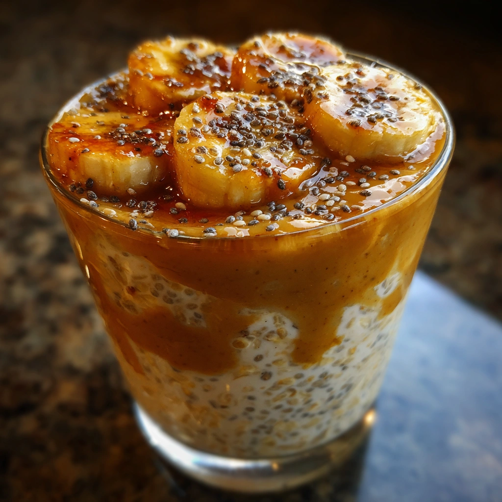 Peanut Butter Banana Overnight Oats