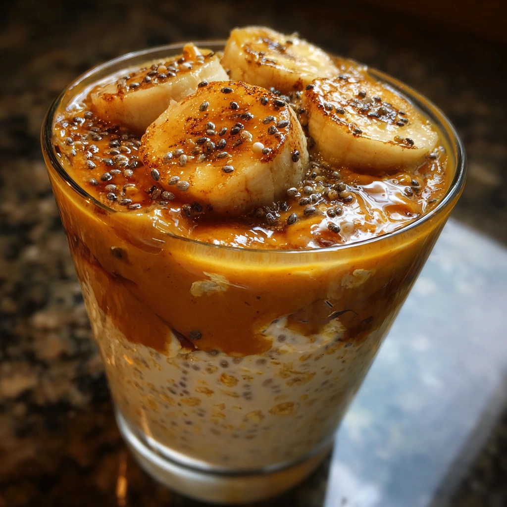 Peanut Butter Banana Overnight Oats