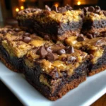 Peanut Butter Cookie Dough Brownie Bars