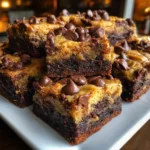 Peanut Butter Cookie Dough Brownie Bars