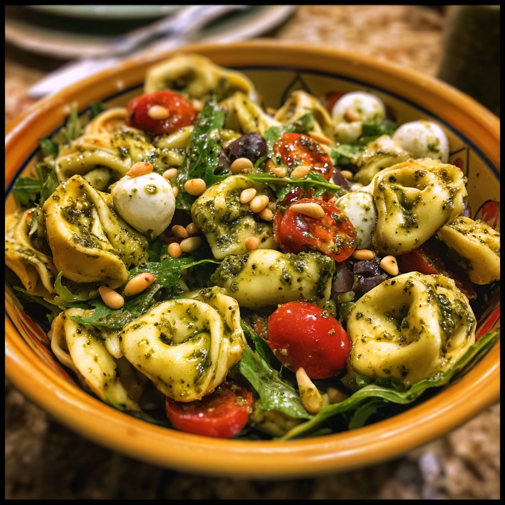 Pesto Tortellini Pasta Salad