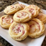 Rhubarb Swirl Cream Cheese Cookies