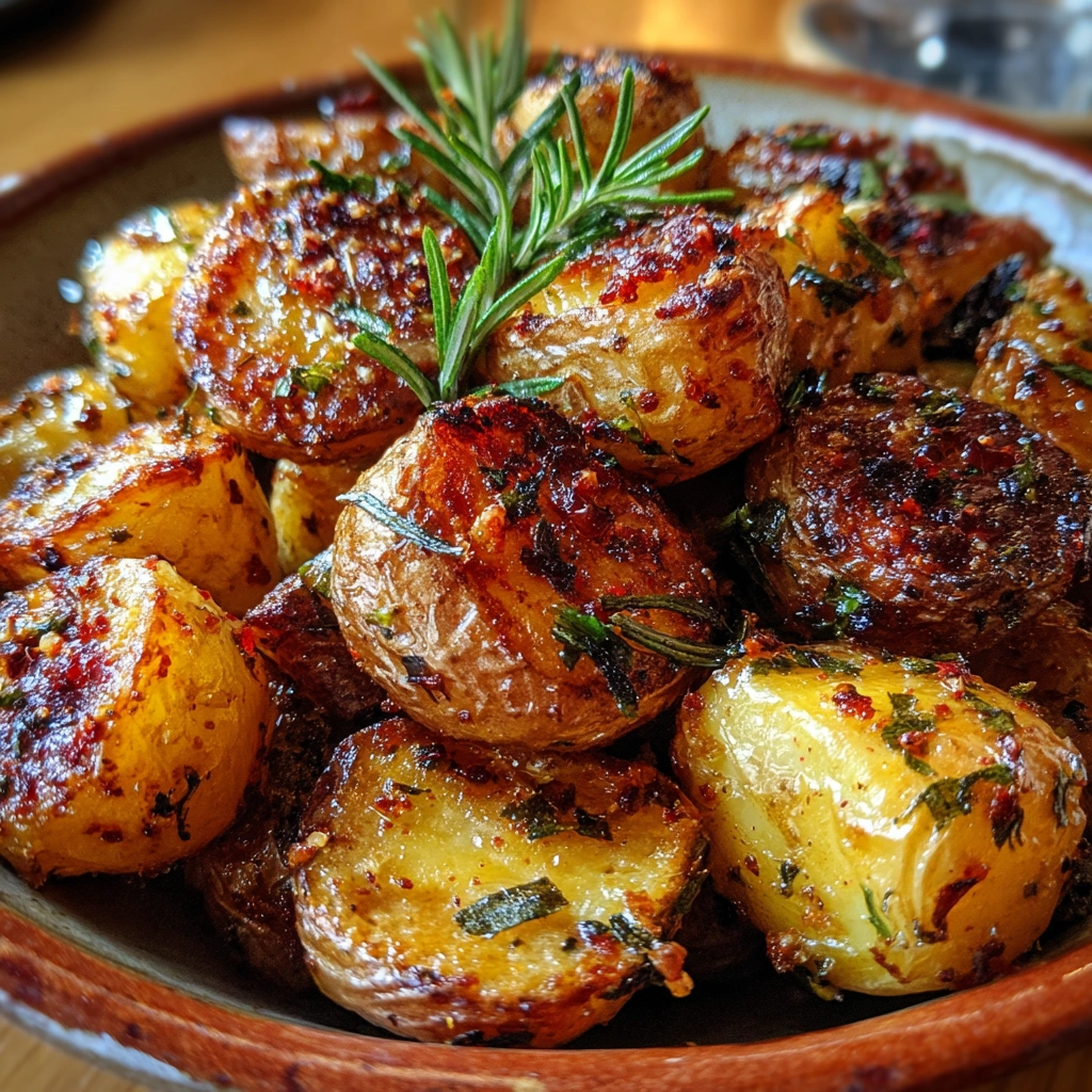 Roasted Garlic Parmesan Breakfast Potatoes