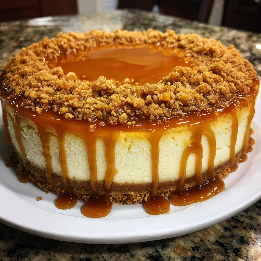 Salted Caramel Churro Cheesecake