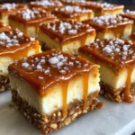 Salted Caramel Pretzel Cheesecake Squares