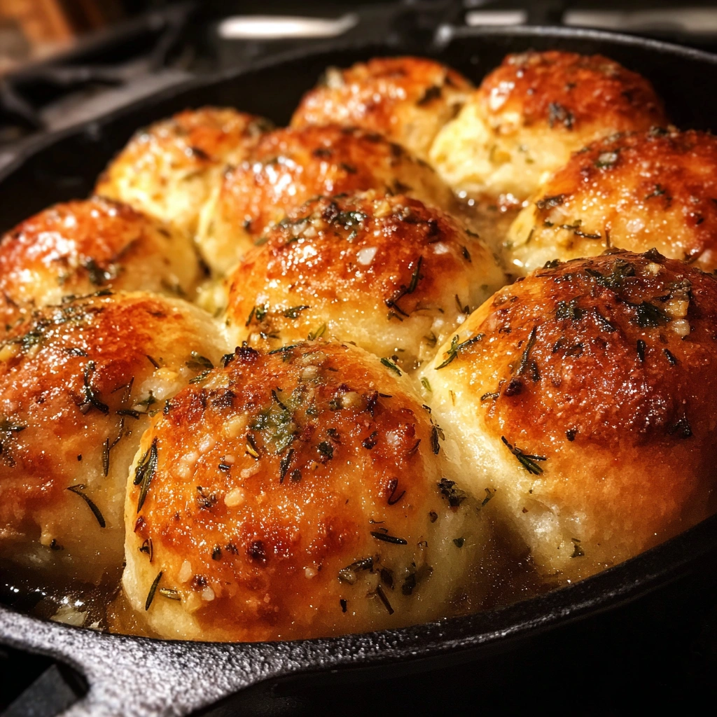 Sea Salt & Herb Skillet Rolls