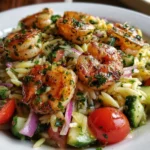 Shrimp Orzo Salad with Lemon Vinaigrette