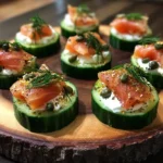 Smoked Salmon Cucumber Bites