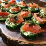 Smoked Salmon Cucumber Bites
