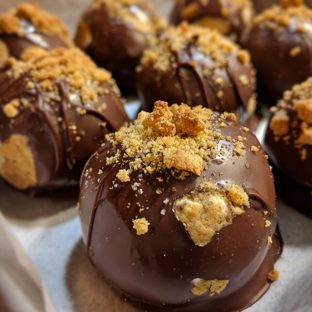 S'mores Cookie Dough Truffles