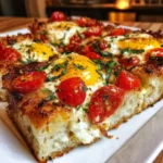 Sourdough Focaccia Breakfast Pizza
