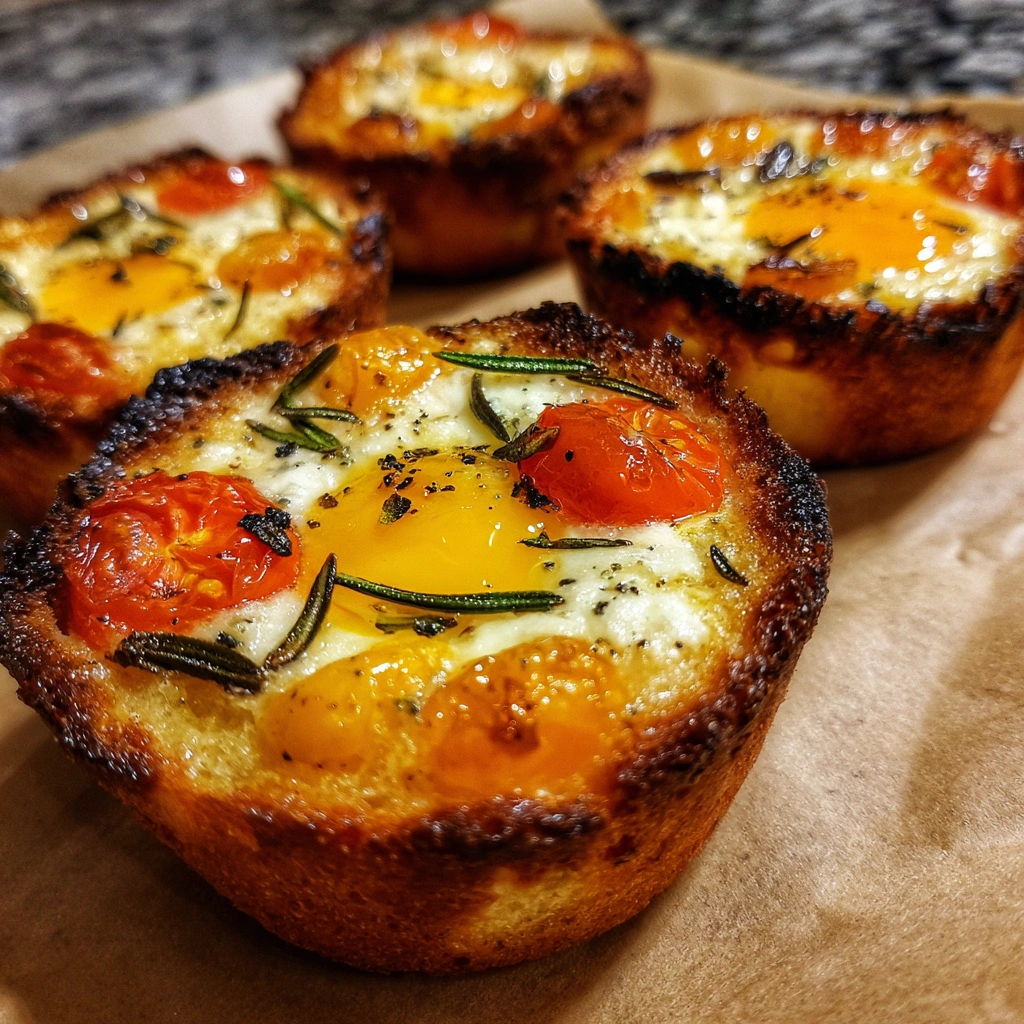 Sourdough Focaccia Egg Cups