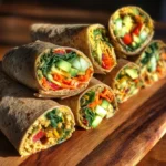 Southwest Hummus Veggie Wraps