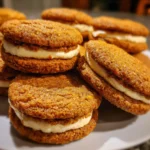 Spiced Carrot Cashew Cookie Sandwiches