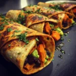 Spicy Sweet Potato Black Bean Wraps