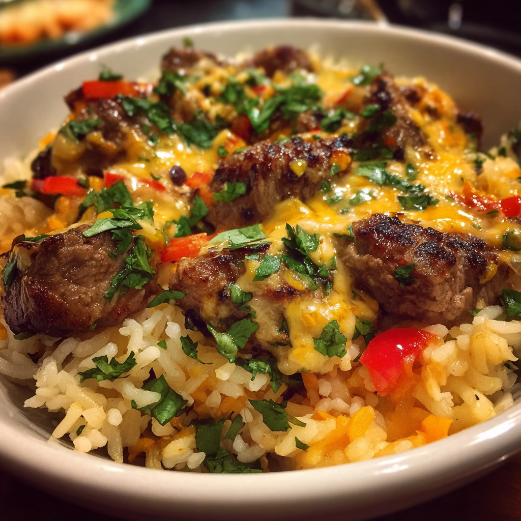Steak & Queso Rice
