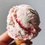 Strawberry Basil Coconut Ice Cream