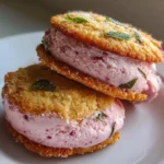 Strawberry Basil Ice Cream Sandwiches