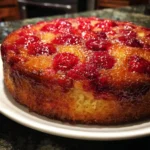 Strawberry Cornmeal Cake
