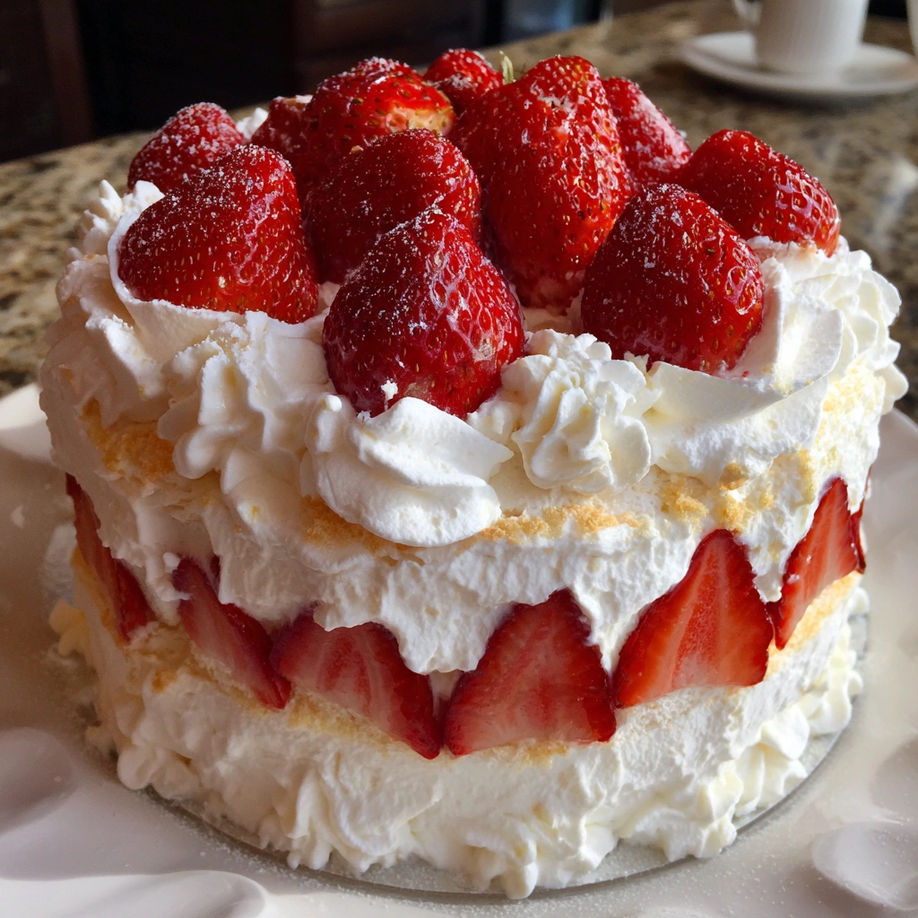 Strawberry Shortcake Cloud Cake 2