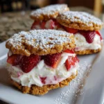Strawberry Shortcake Ice Cream Sandwiches