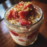 Strawberry Shortcake Overnight Oats