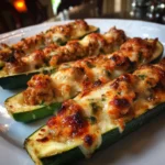 Stuffed Zucchini Boats with Ground Turkey