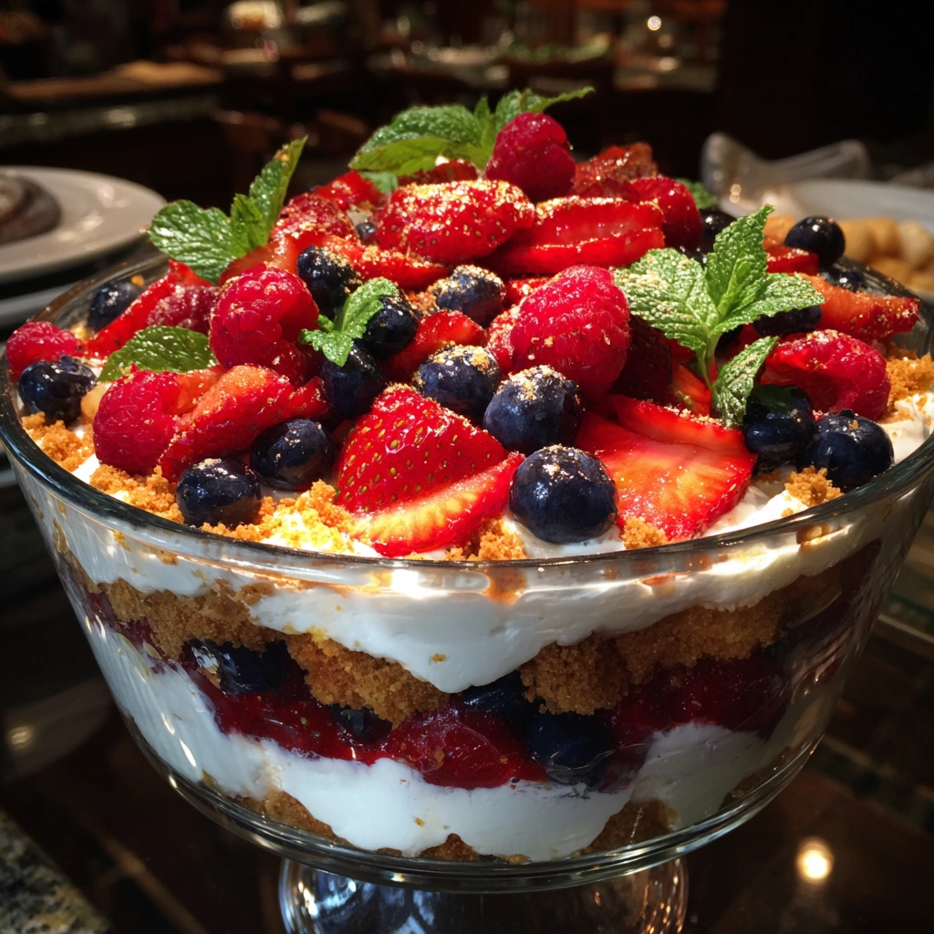 Summer Berry Lasagna Trifle