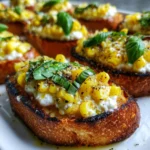 Summer Corn and Ricotta Toasts