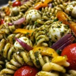 Summer Garden Pesto Pasta Salad