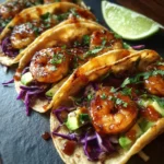 Sweet Chili Shrimp Skillet Tacos