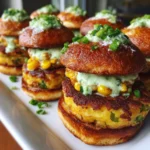 Sweet Corn Fritter Sliders with Jalapeño Aioli