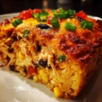 Tex-Mex Chicken Cornbread Casserole