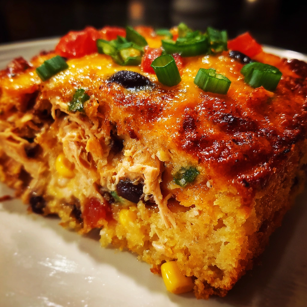Tex-Mex Chicken Cornbread Casserole